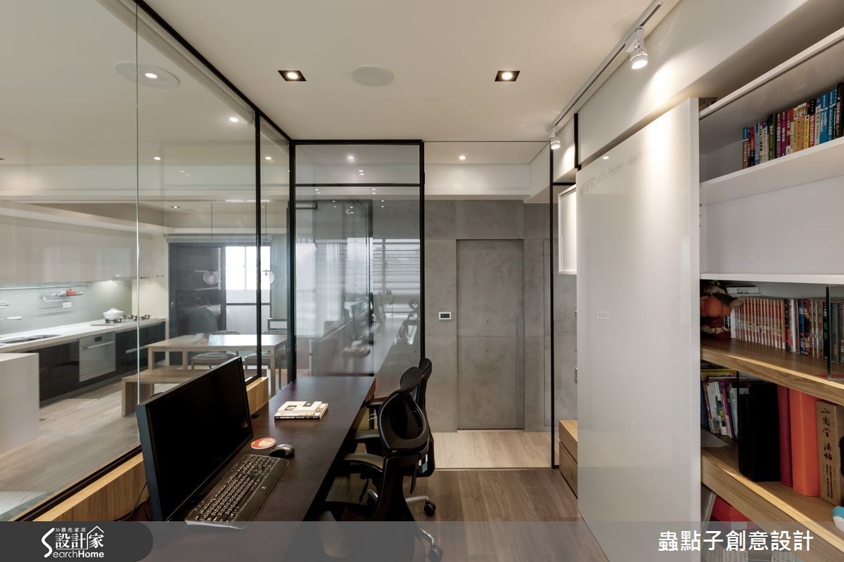 30坪新成屋(5年以下)＿簡約風書房案例圖片＿蟲點子創意設計＿蟲點子_26之16