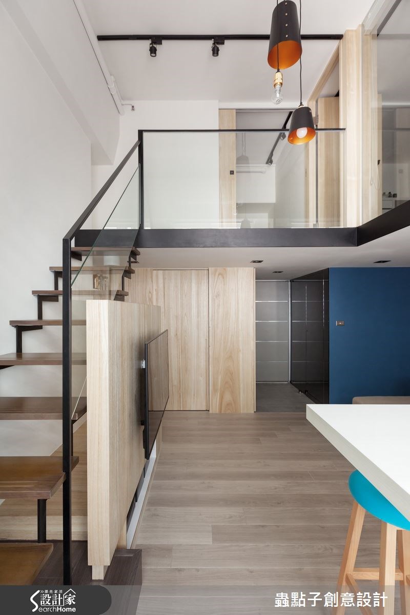 12坪老屋(16~30年)＿混搭風樓梯案例圖片＿蟲點子創意設計＿蟲點子_30之12