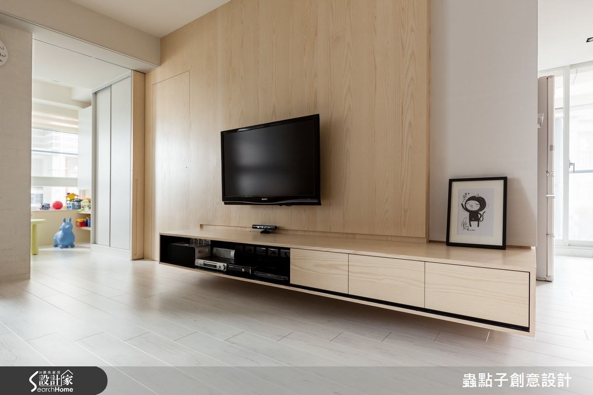 30坪新成屋(5年以下)＿簡約風客廳案例圖片＿蟲點子創意設計＿蟲點子_33之10