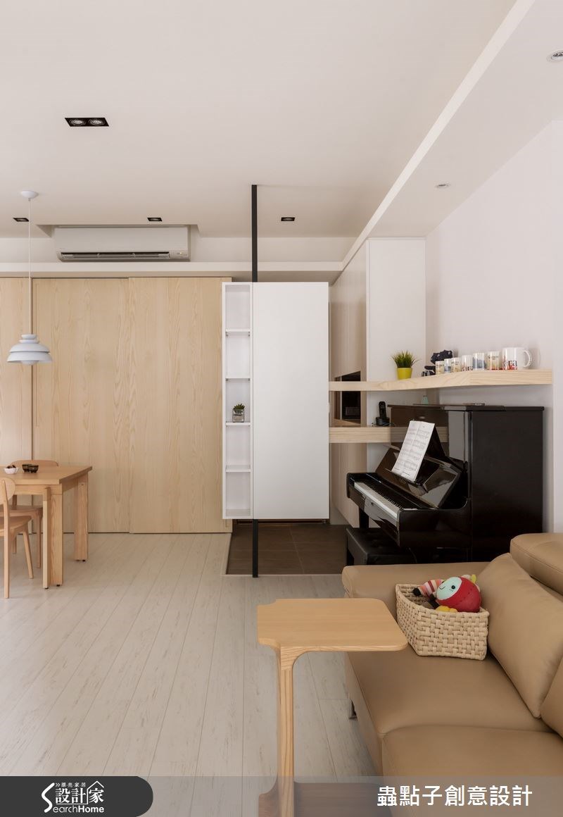 30坪新成屋(5年以下)＿簡約風客廳案例圖片＿蟲點子創意設計＿蟲點子_33之16