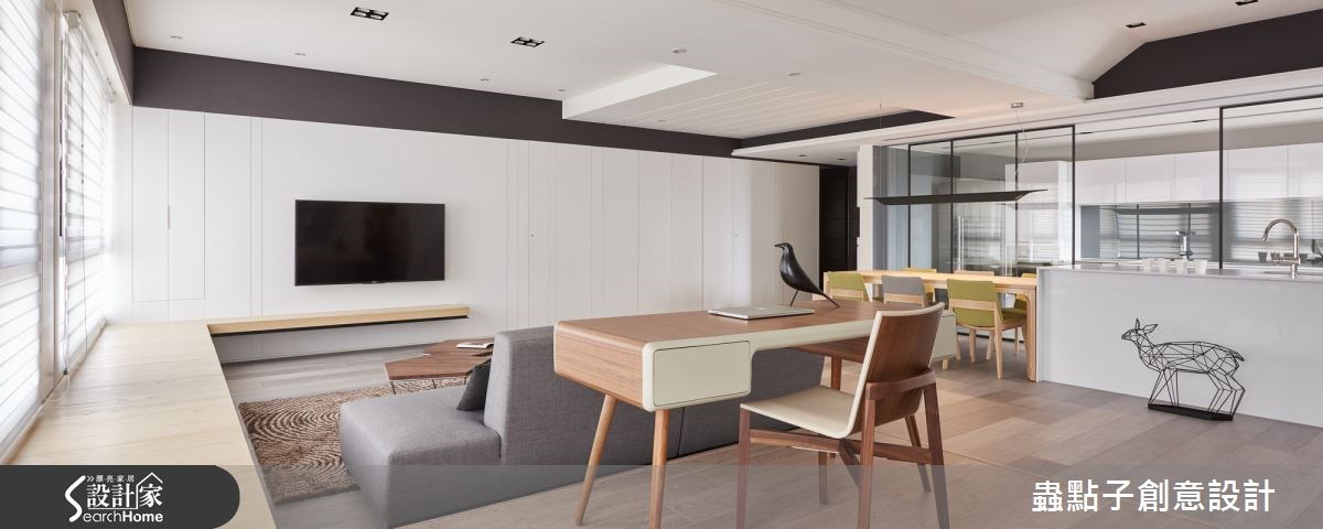 40坪新成屋(5年以下)＿簡約風客廳案例圖片＿蟲點子創意設計＿蟲點子_38之16