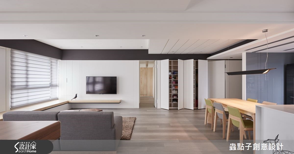 40坪新成屋(5年以下)＿簡約風客廳案例圖片＿蟲點子創意設計＿蟲點子_38之21