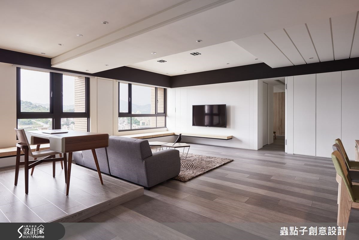 40坪新成屋(5年以下)＿簡約風客廳案例圖片＿蟲點子創意設計＿蟲點子_38之22