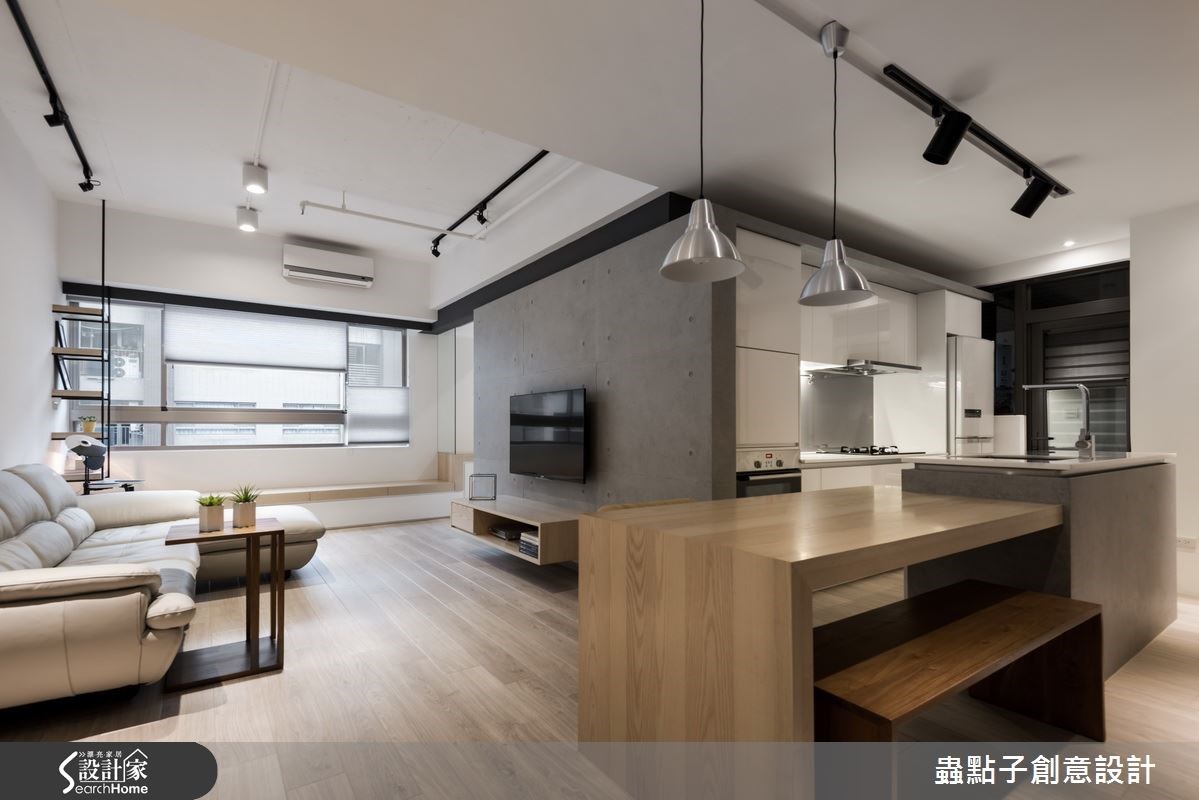 18坪中古屋(5~15年)＿簡約風客廳案例圖片＿蟲點子創意設計＿蟲點子_40之4