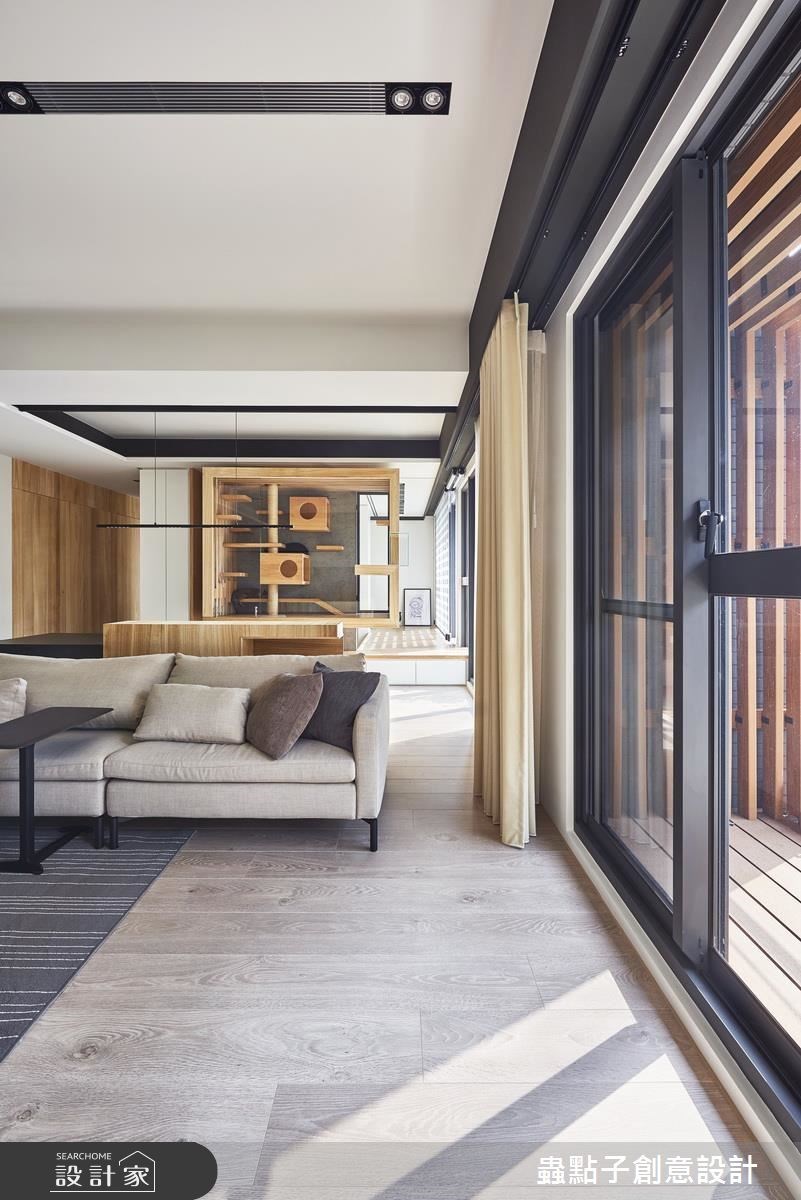 45坪新成屋(5年以下)＿簡約風客廳案例圖片＿蟲點子創意設計＿蟲點子_49之14