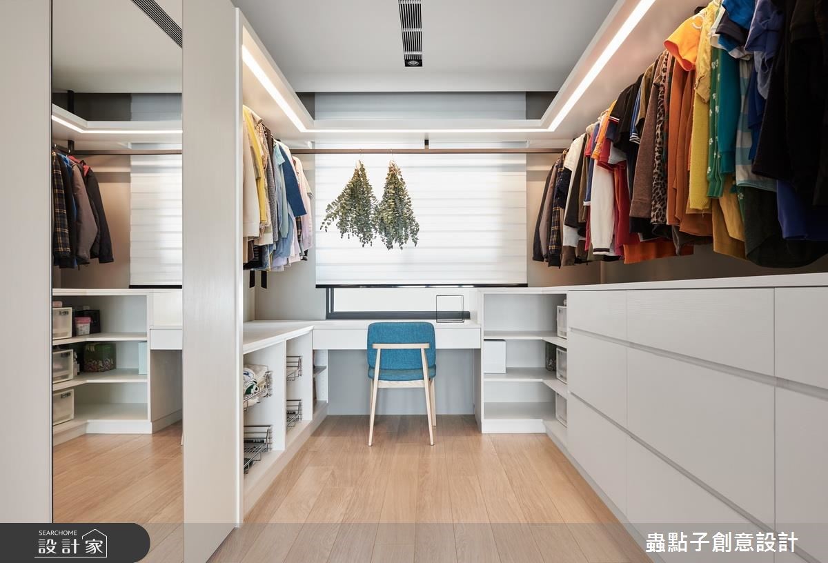 45坪新成屋(5年以下)＿簡約風更衣間案例圖片＿蟲點子創意設計＿蟲點子_49之47