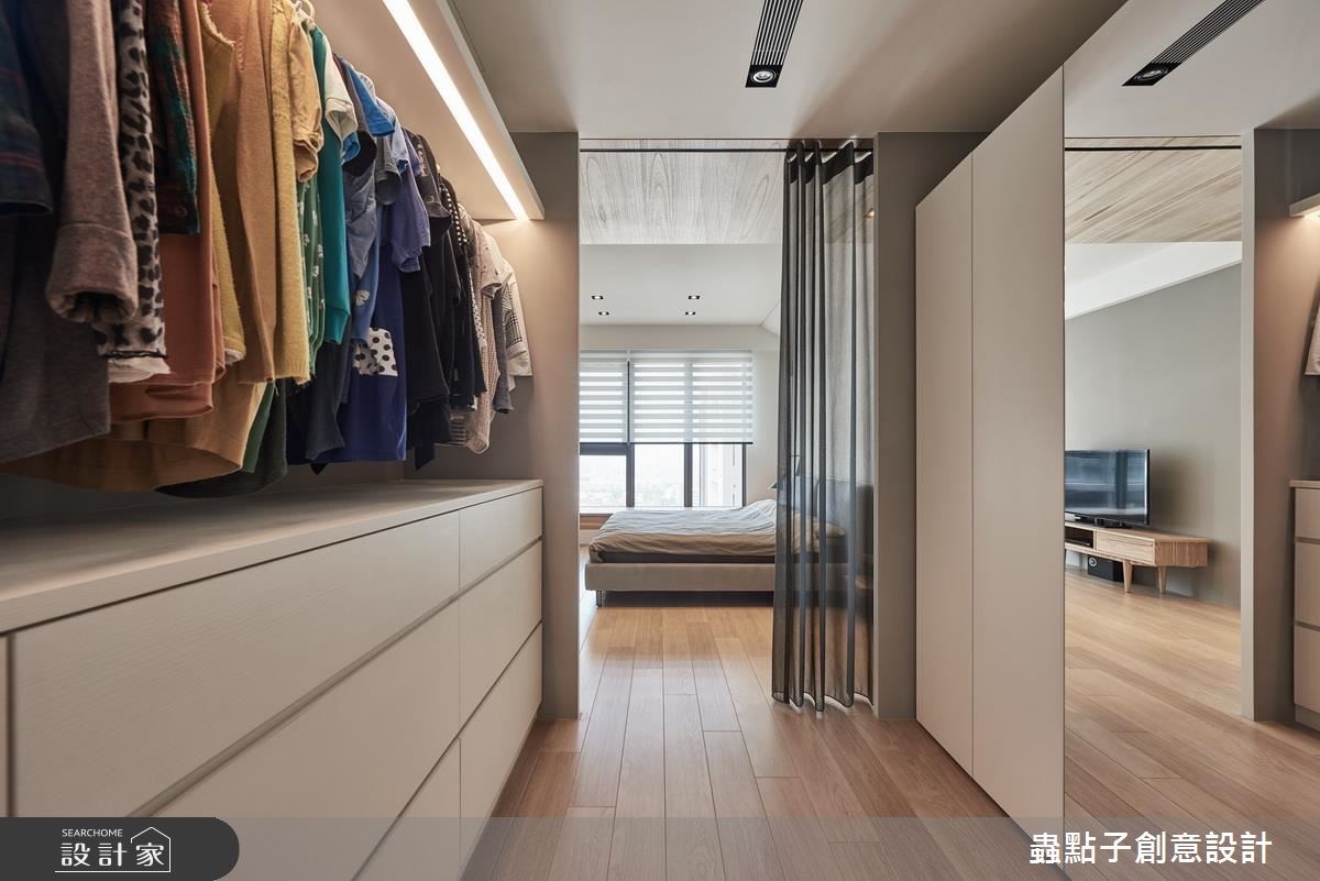 45坪新成屋(5年以下)＿簡約風更衣間案例圖片＿蟲點子創意設計＿蟲點子_49之48