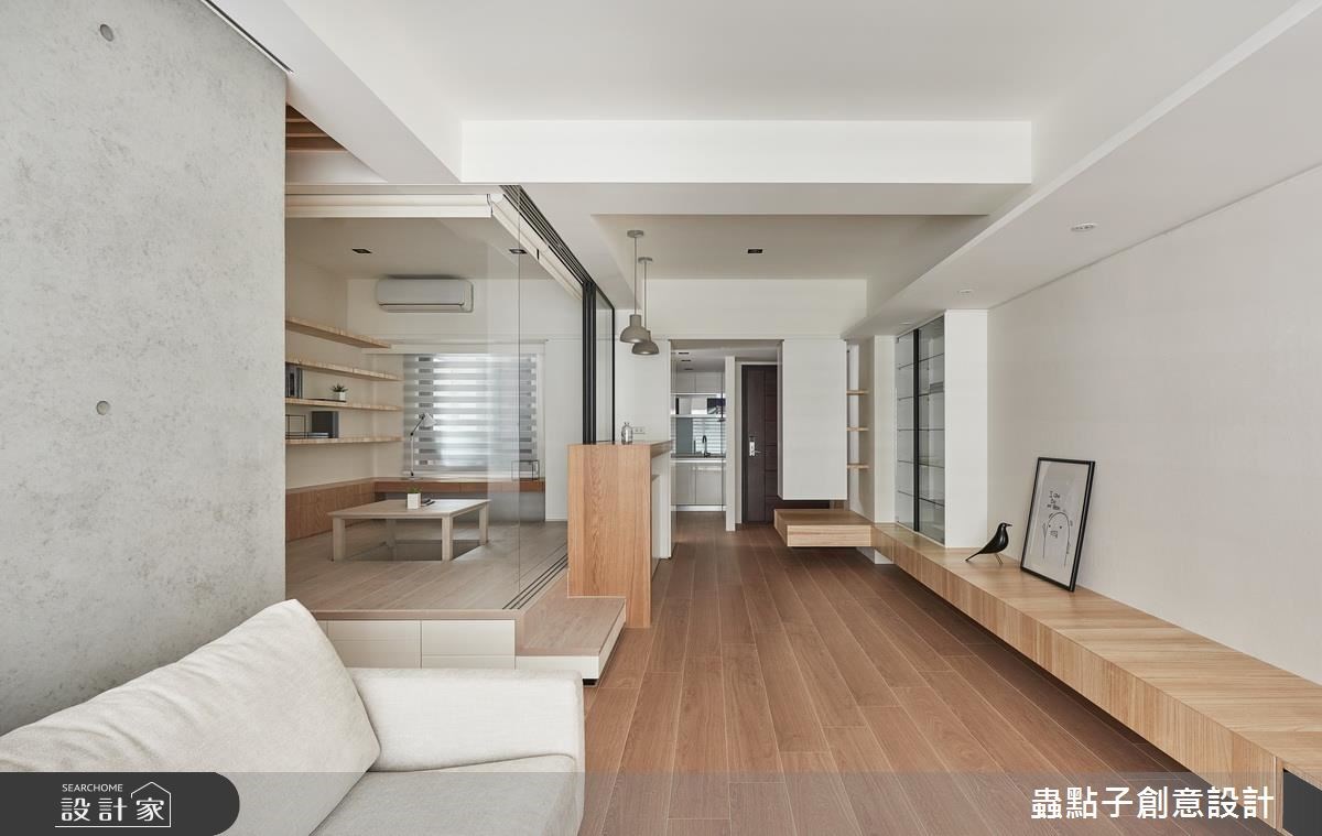 25坪新成屋(5年以下)＿療癒風客廳案例圖片＿蟲點子創意設計＿蟲點子_51之17