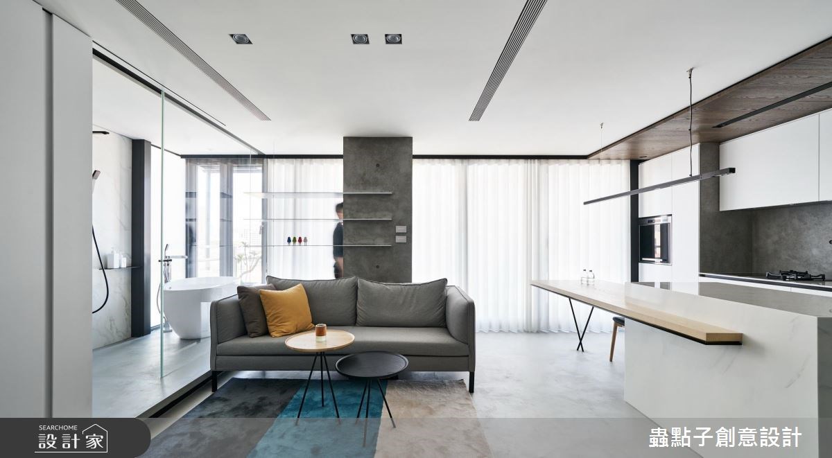 14坪新成屋(5年以下)＿北歐風客廳吧檯案例圖片＿蟲點子創意設計＿蟲點子_55之11