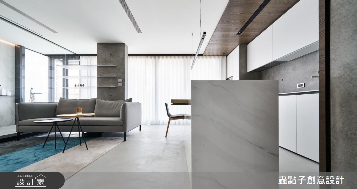 14坪新成屋(5年以下)＿北歐風客廳吧檯案例圖片＿蟲點子創意設計＿蟲點子_55之12