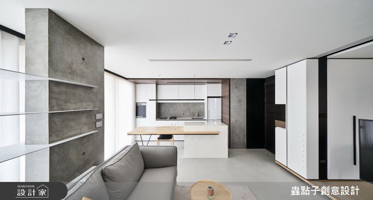 14坪新成屋(5年以下)＿北歐風客廳吧檯案例圖片＿蟲點子創意設計＿蟲點子_55之15