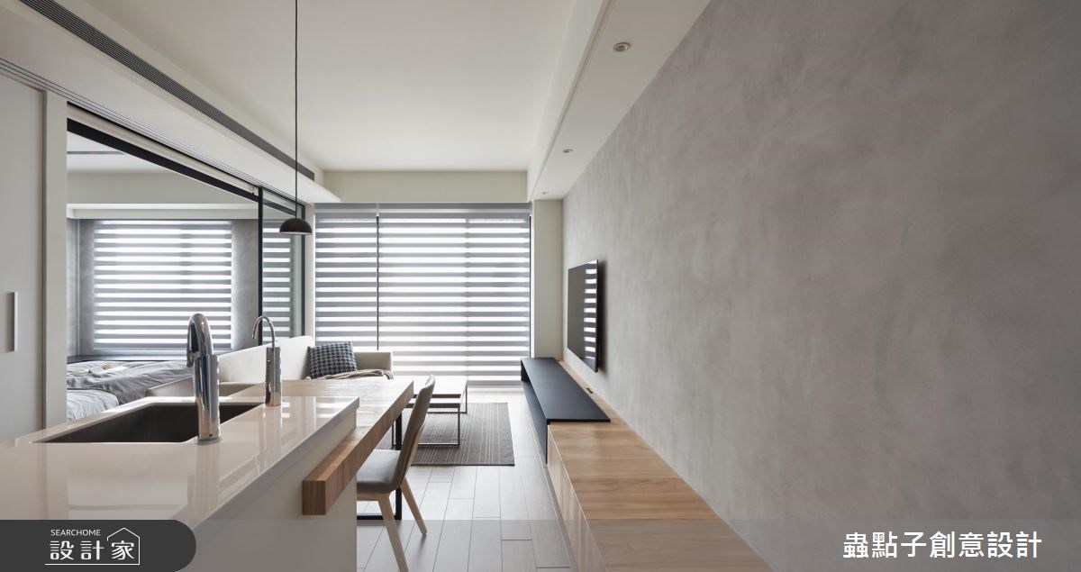 18坪新成屋(5年以下)＿簡約風客廳吧檯案例圖片＿蟲點子創意設計＿蟲點子_57之5