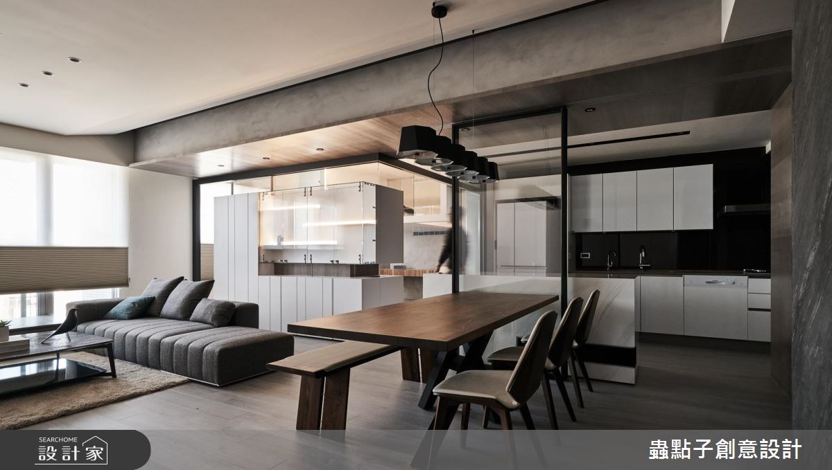 40坪新成屋(5年以下)＿簡約風客廳餐廳廚房案例圖片＿蟲點子創意設計＿蟲點子_58之7
