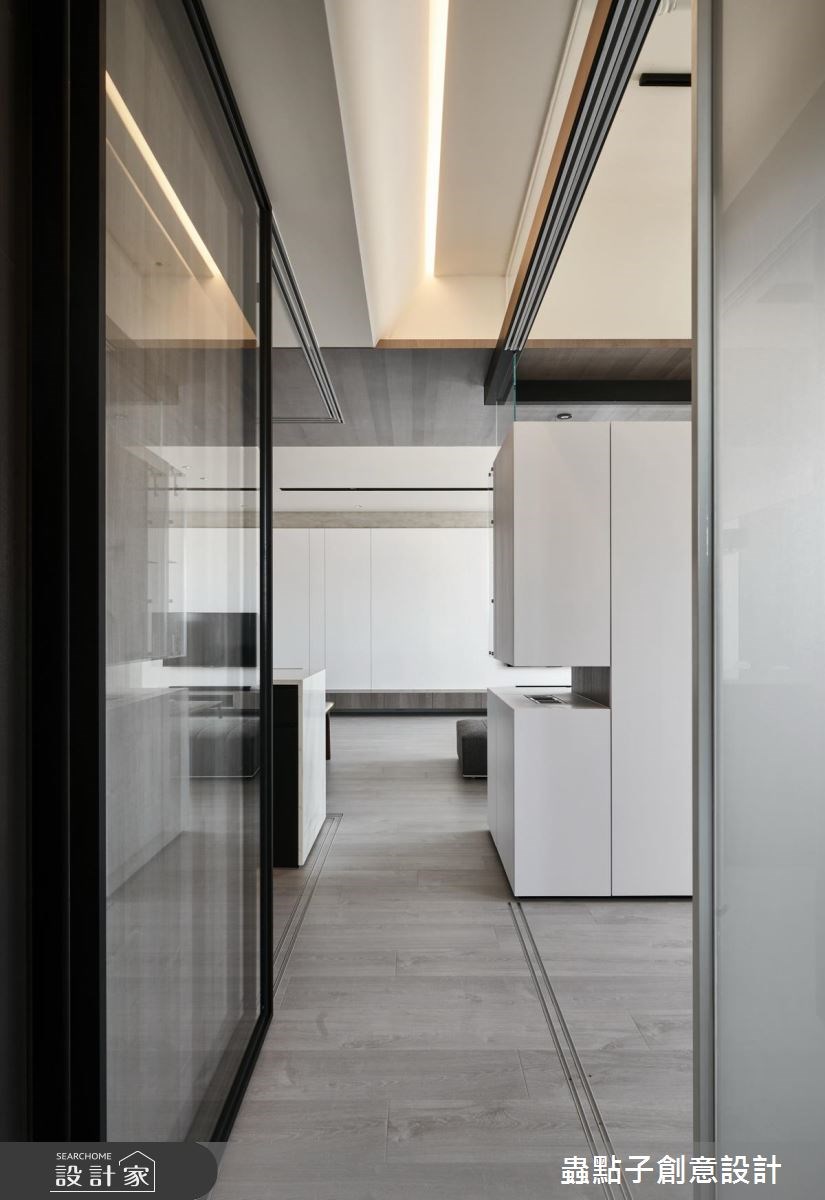 40坪新成屋(5年以下)＿簡約風客廳走廊案例圖片＿蟲點子創意設計＿蟲點子_58之27