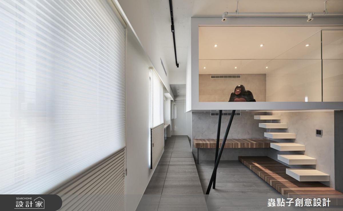40坪新成屋(5年以下)＿簡約風客廳樓梯案例圖片＿蟲點子創意設計＿蟲點子_58之38