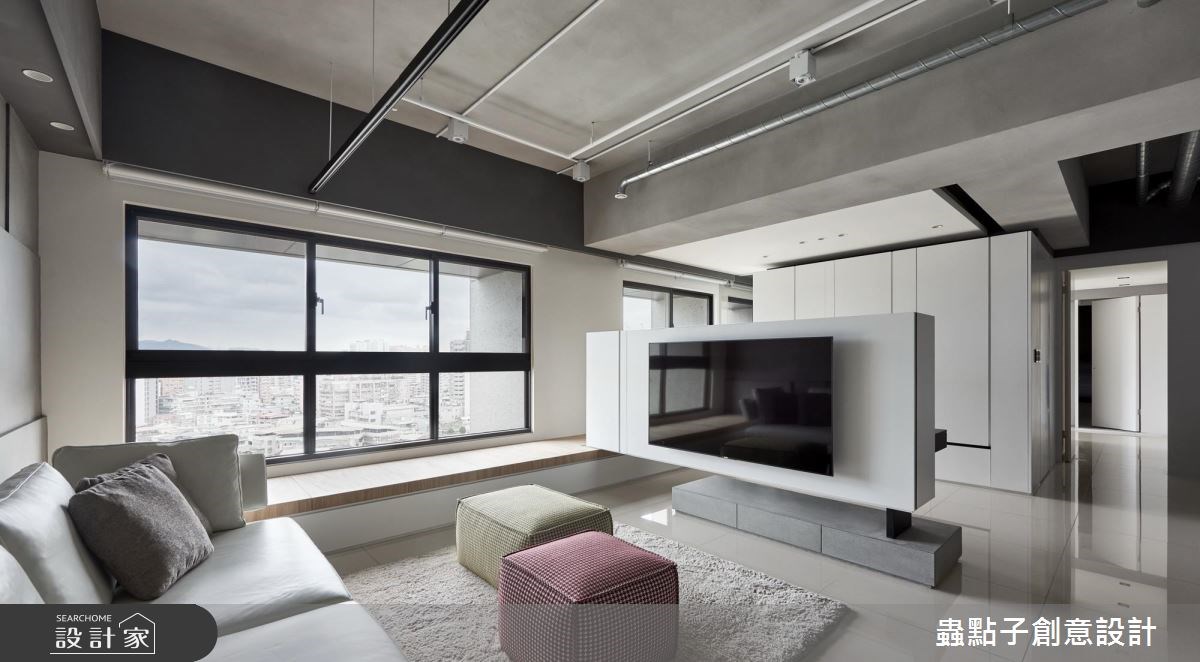 40坪新成屋(5年以下)＿簡約風客廳案例圖片＿蟲點子創意設計＿蟲點子_60之11