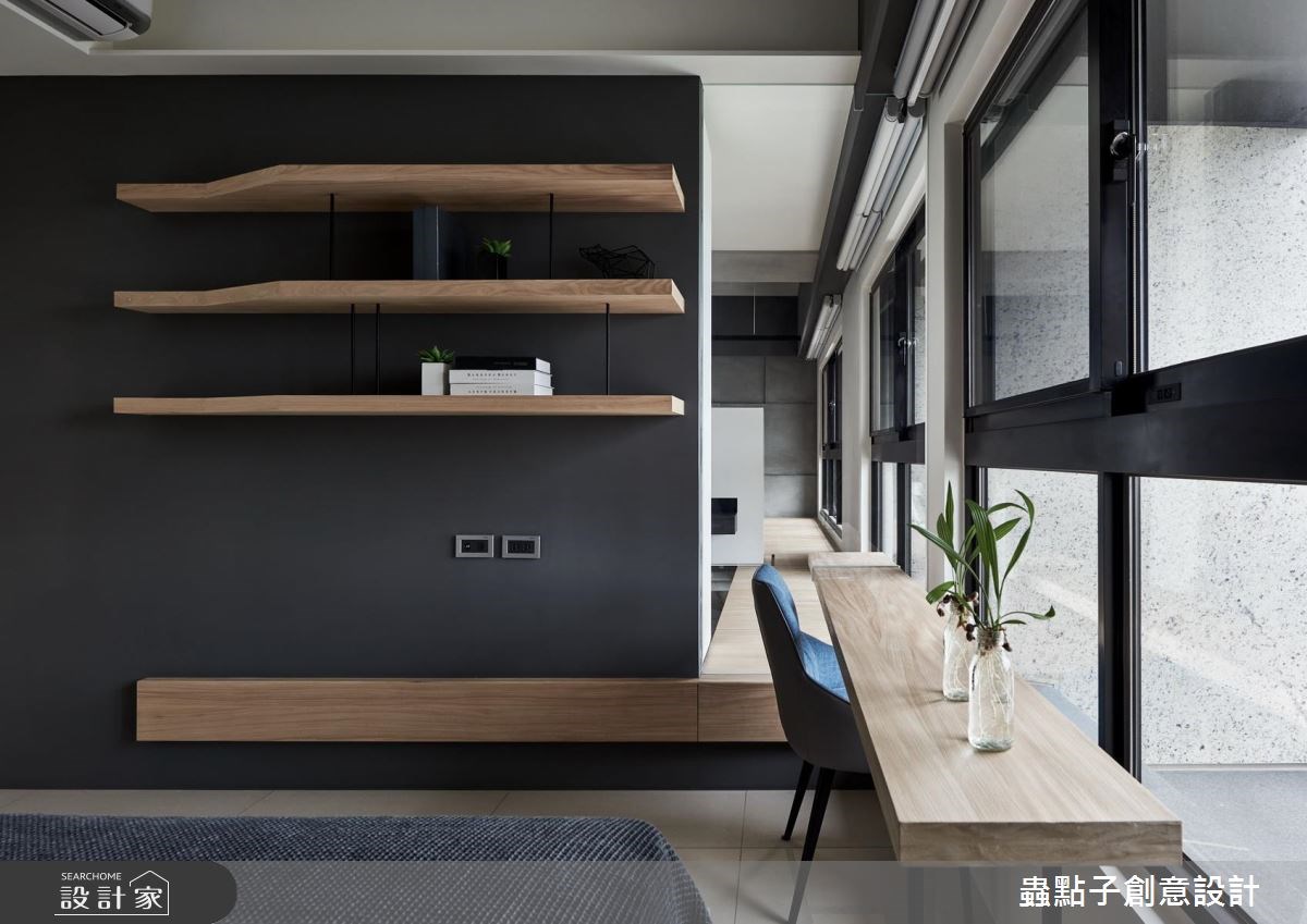 40坪新成屋(5年以下)＿簡約風臥室案例圖片＿蟲點子創意設計＿蟲點子_60之35