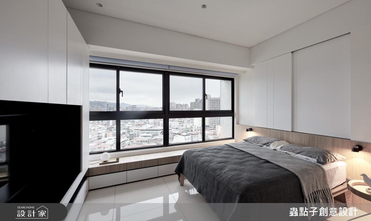 40坪新成屋(5年以下)＿簡約風臥室案例圖片＿蟲點子創意設計＿蟲點子_60之40