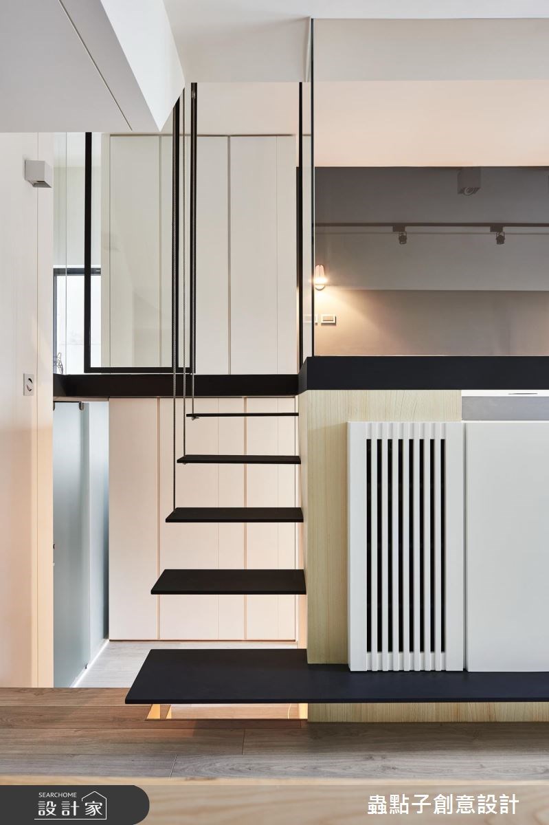 10坪新成屋(5年以下)＿簡約風樓梯閣樓多功能室案例圖片＿蟲點子創意設計＿蟲點子_61之5