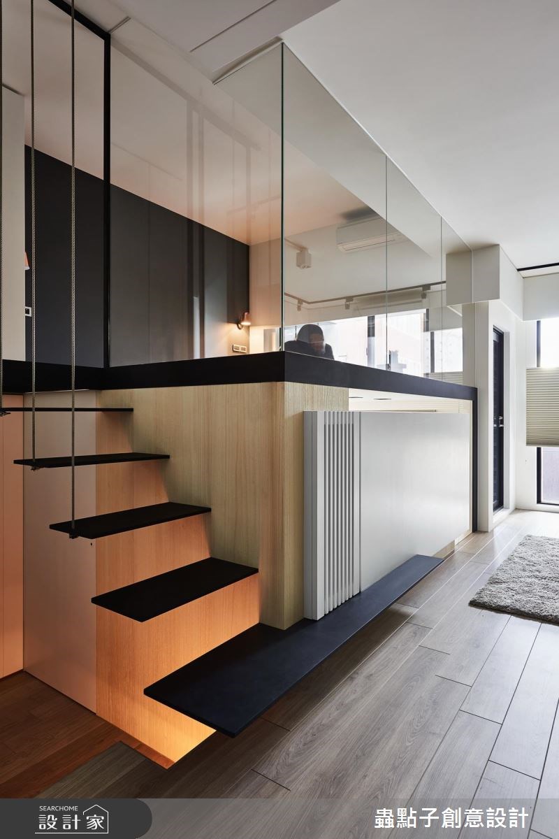 10坪新成屋(5年以下)＿簡約風樓梯閣樓多功能室案例圖片＿蟲點子創意設計＿蟲點子_61之8