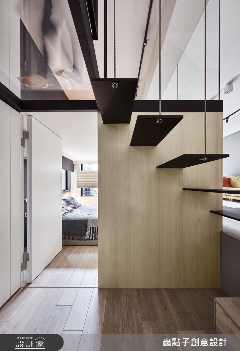 10坪新成屋(5年以下)＿簡約風樓梯案例圖片＿蟲點子創意設計＿蟲點子_61之17