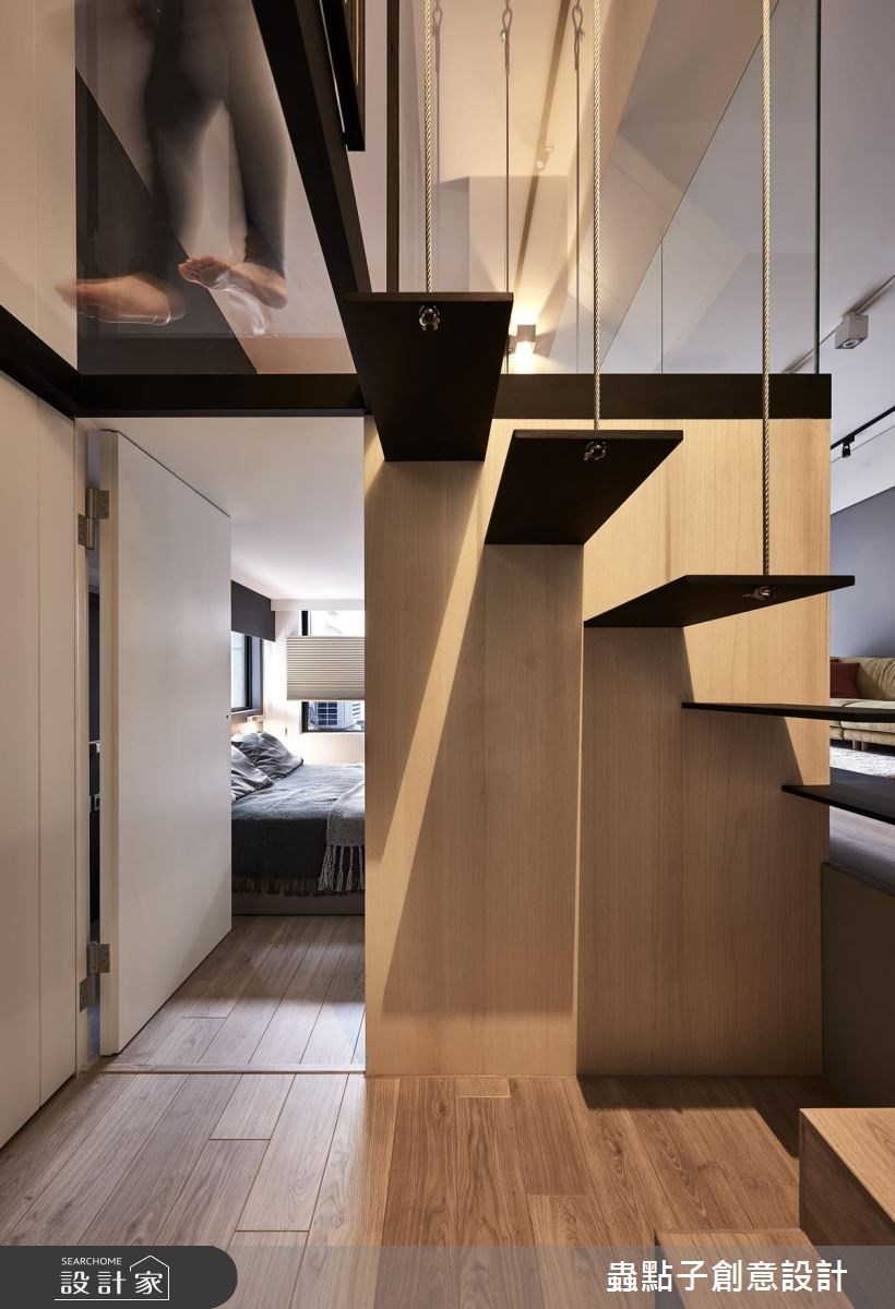 10坪新成屋(5年以下)＿簡約風樓梯案例圖片＿蟲點子創意設計＿蟲點子_61之18