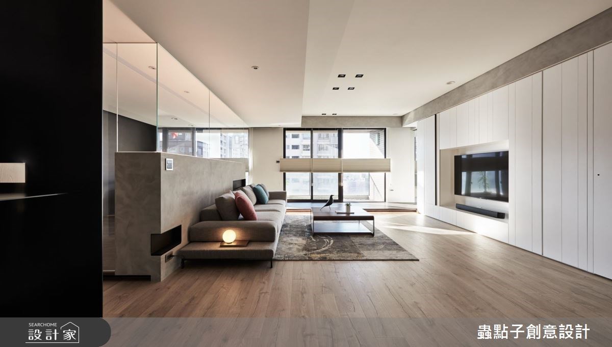 60坪新成屋(5年以下)＿簡約風客廳案例圖片＿蟲點子創意設計＿蟲點子_62之12
