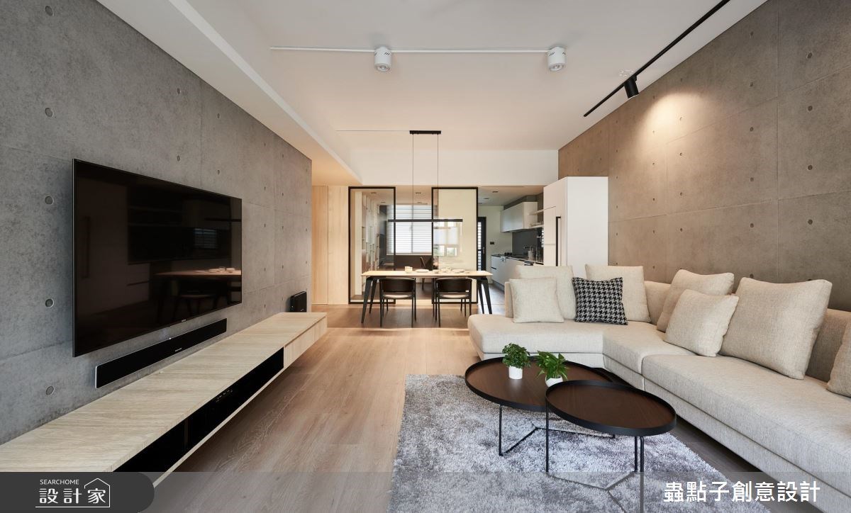 35坪老屋(16~30年)＿簡約風客廳餐廳案例圖片＿蟲點子創意設計＿蟲點子_64之3
