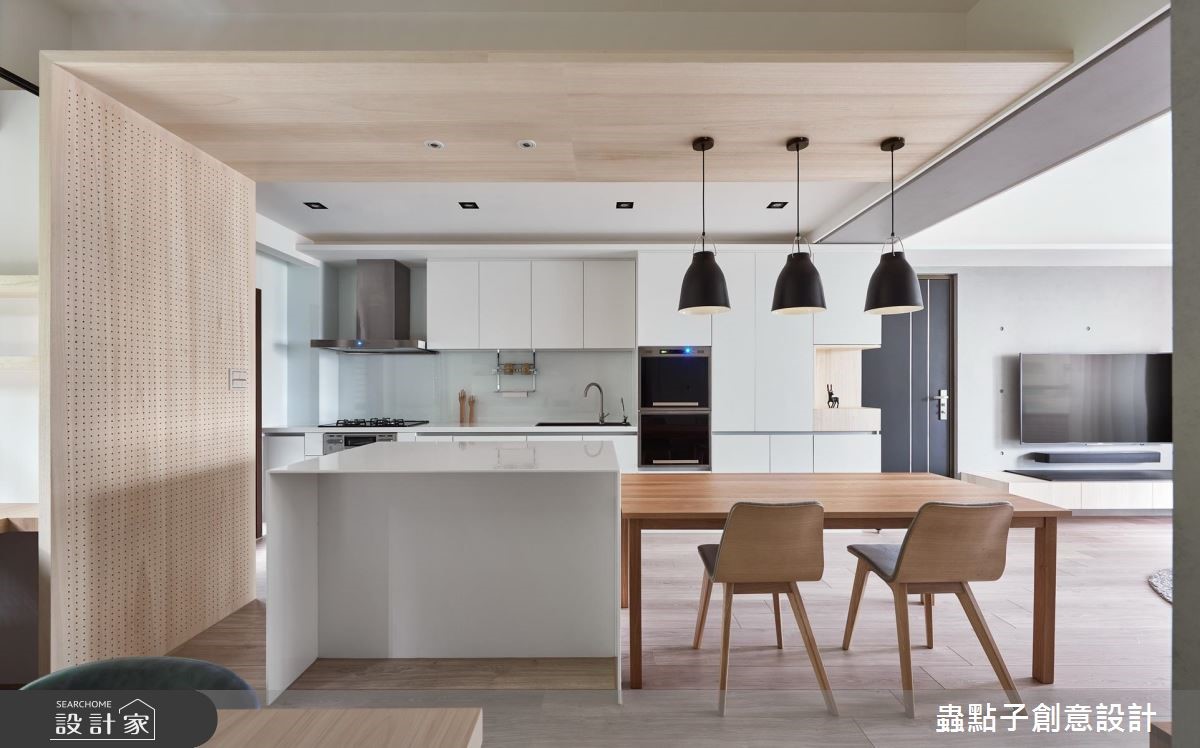 22坪新成屋(5年以下)＿簡約風餐廳廚房吧檯案例圖片＿蟲點子創意設計＿蟲點子_65之14