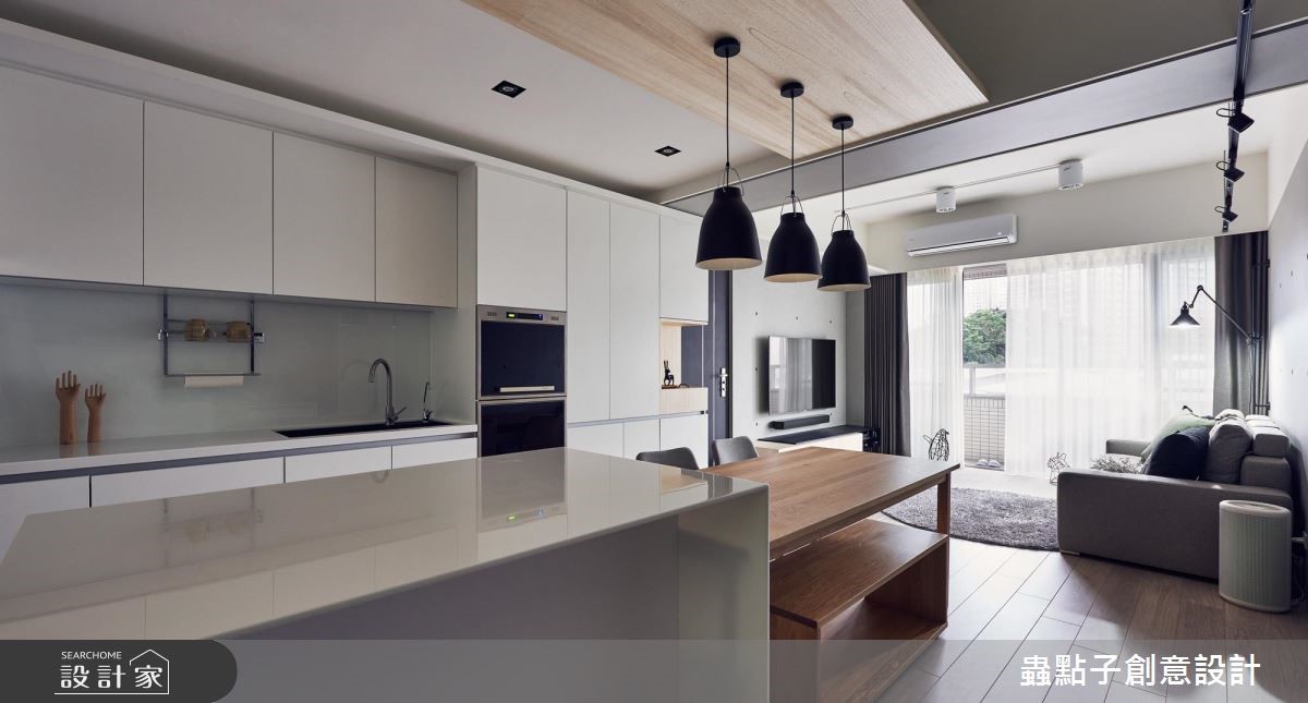 22坪新成屋(5年以下)＿簡約風餐廳廚房吧檯案例圖片＿蟲點子創意設計＿蟲點子_65之22