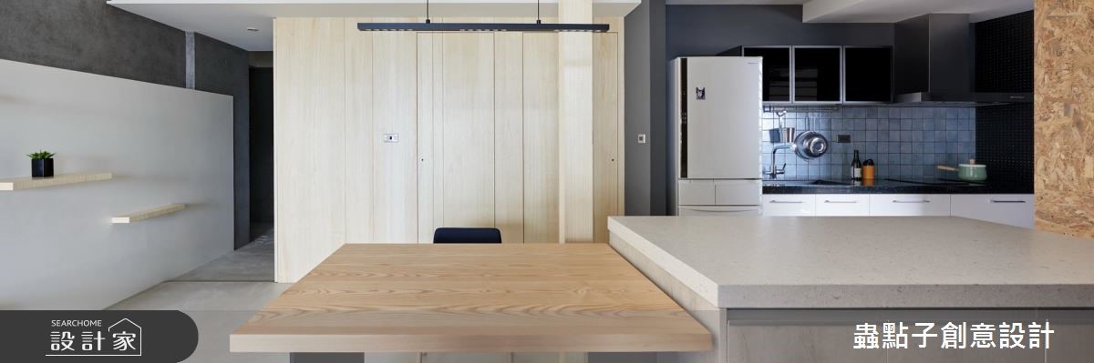 20坪中古屋(5~15年)＿北歐風餐廳廚房吧檯案例圖片＿蟲點子創意設計＿蟲點子_67之13