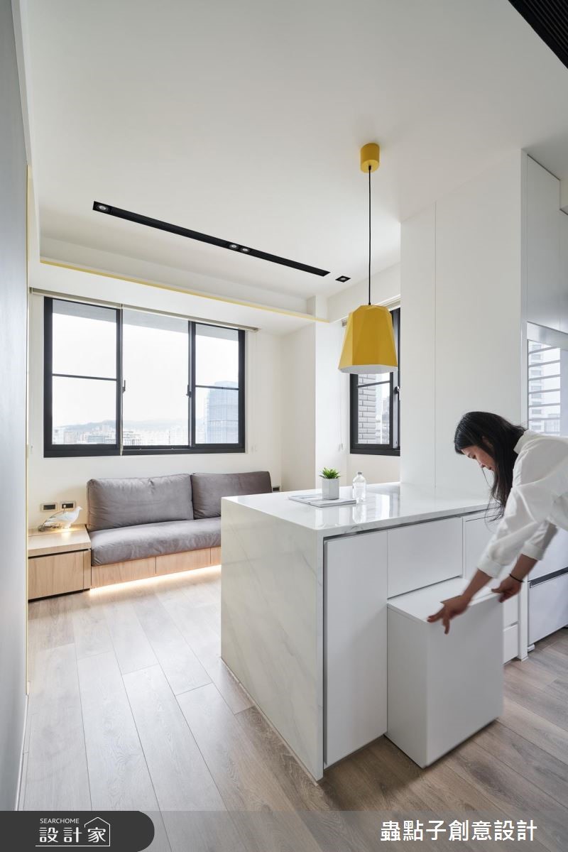 12坪新成屋(5年以下)＿北歐風客廳吧檯案例圖片＿蟲點子創意設計＿蟲點子_68之12