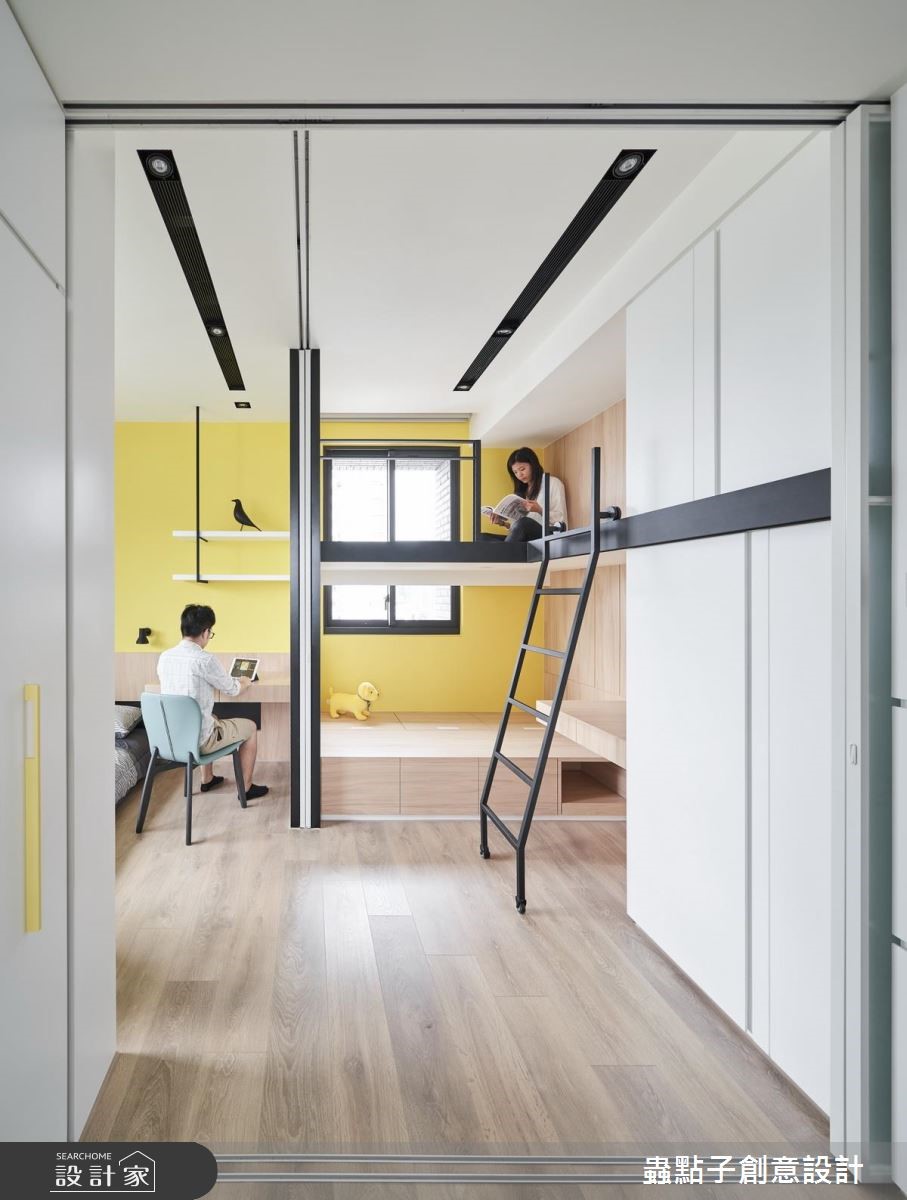 12坪新成屋(5年以下)＿北歐風臥室客房案例圖片＿蟲點子創意設計＿蟲點子_68之25