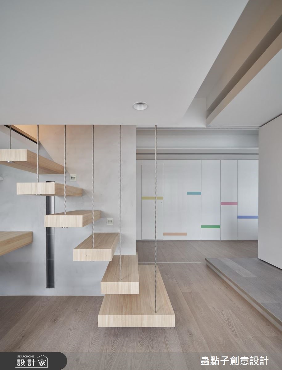40坪新成屋(5年以下)＿北歐風樓梯案例圖片＿蟲點子創意設計＿蟲點子_70之26