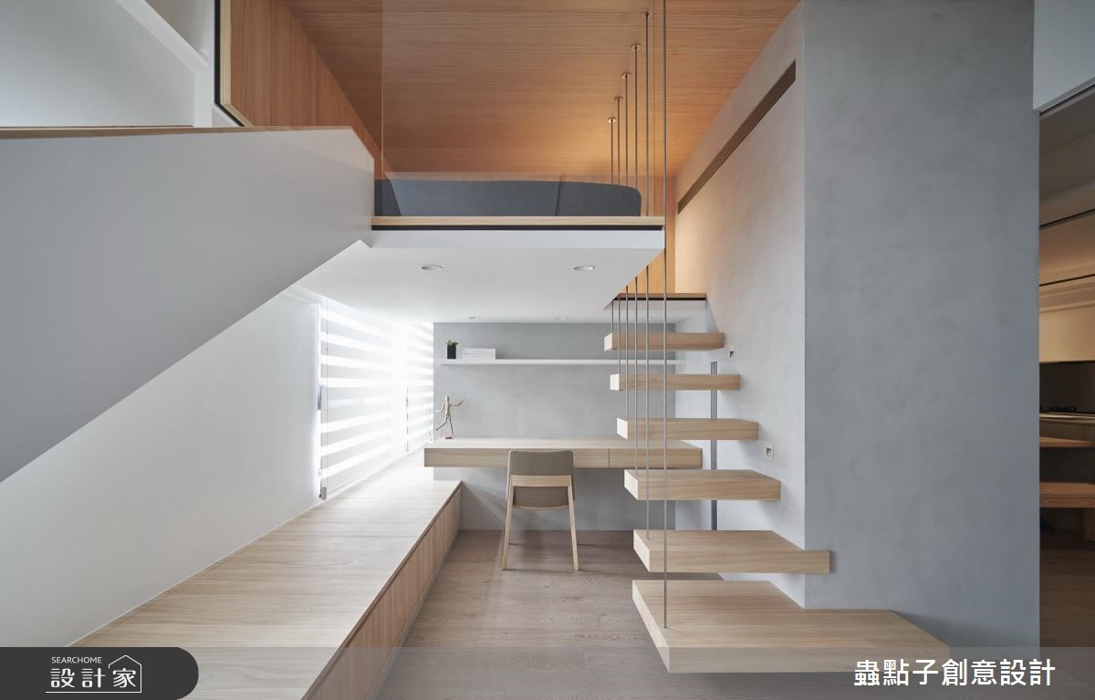 40坪新成屋(5年以下)＿北歐風樓梯案例圖片＿蟲點子創意設計＿蟲點子_70之27