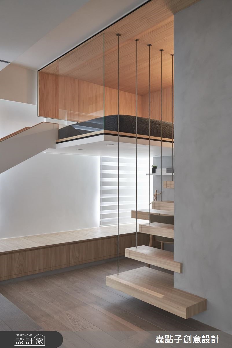 40坪新成屋(5年以下)＿北歐風樓梯案例圖片＿蟲點子創意設計＿蟲點子_70之25