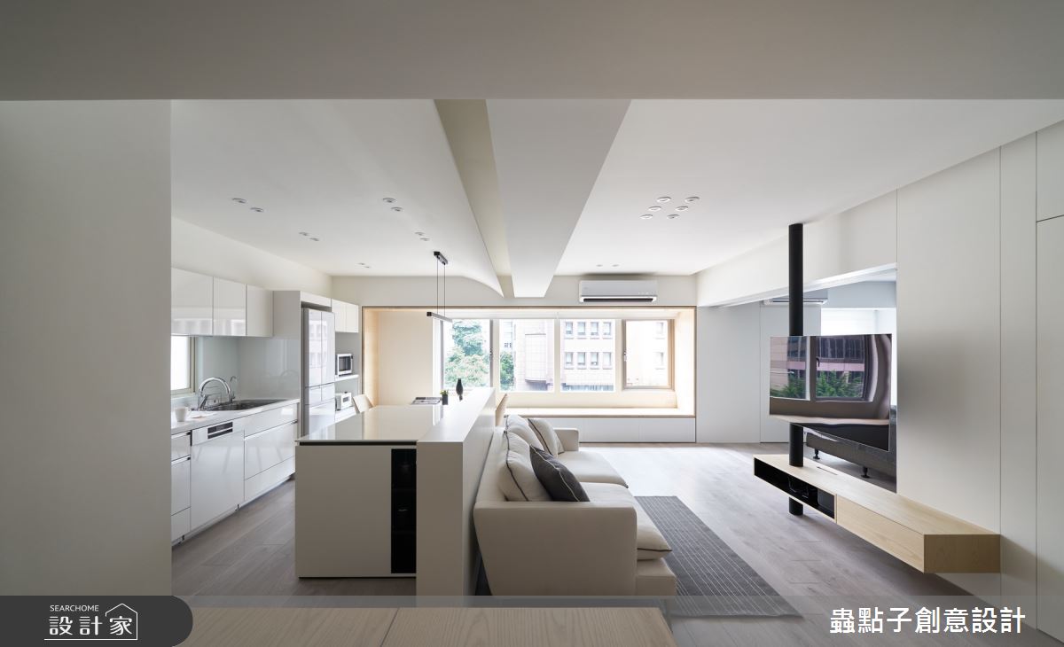 20坪老屋(16~30年)＿北歐風客廳廚房吧檯案例圖片＿蟲點子創意設計＿蟲點子_74之5
