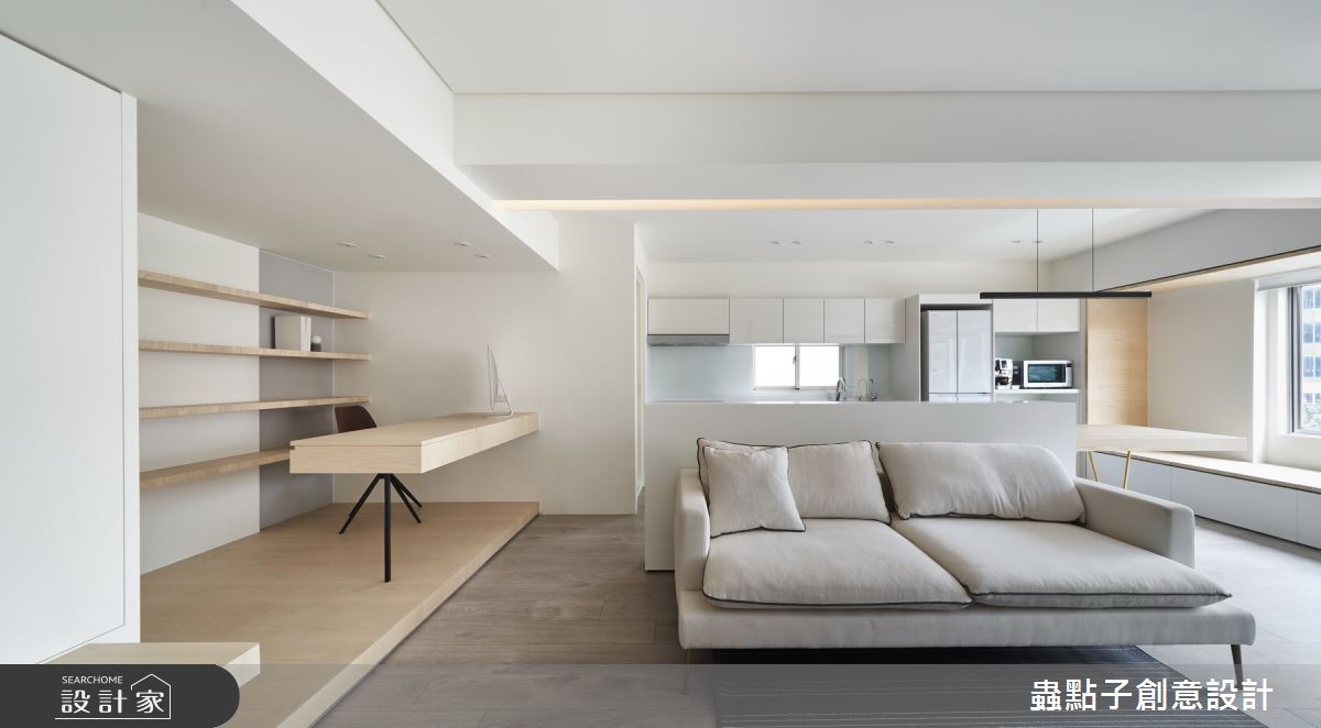 20坪老屋(16~30年)＿北歐風客廳書房案例圖片＿蟲點子創意設計＿蟲點子_74之22