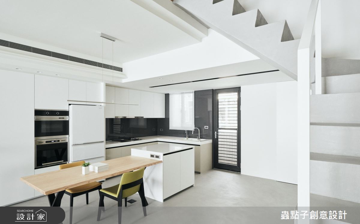 50坪老屋(16~30年)＿北歐風餐廳樓梯案例圖片＿蟲點子創意設計＿蟲點子_77之10