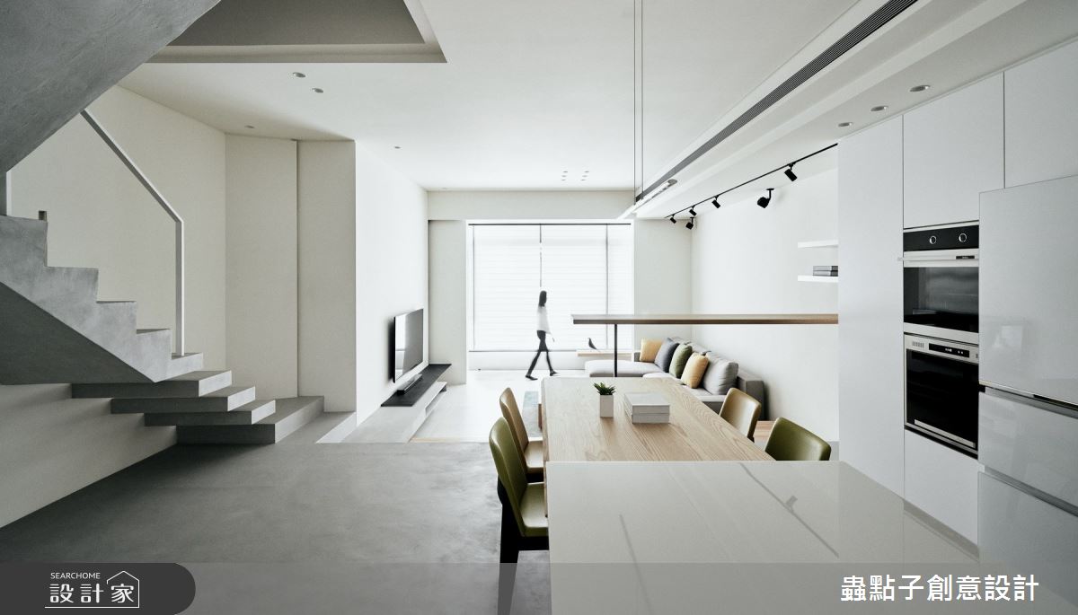 50坪老屋(16~30年)＿北歐風餐廳樓梯案例圖片＿蟲點子創意設計＿蟲點子_77之18