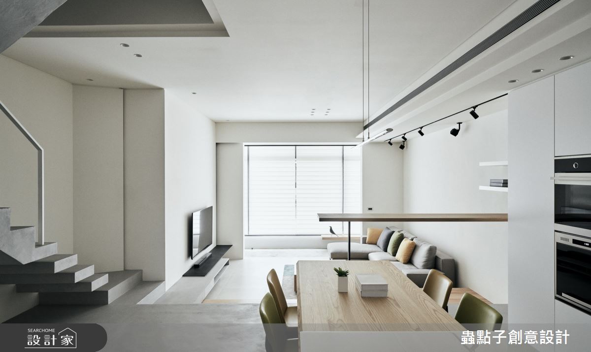 50坪老屋(16~30年)＿北歐風餐廳樓梯案例圖片＿蟲點子創意設計＿蟲點子_77之19