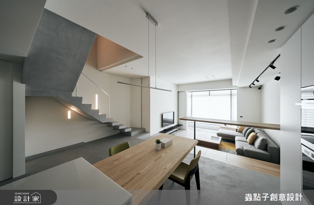 50坪老屋(16~30年)＿北歐風餐廳樓梯案例圖片＿蟲點子創意設計＿蟲點子_77之16