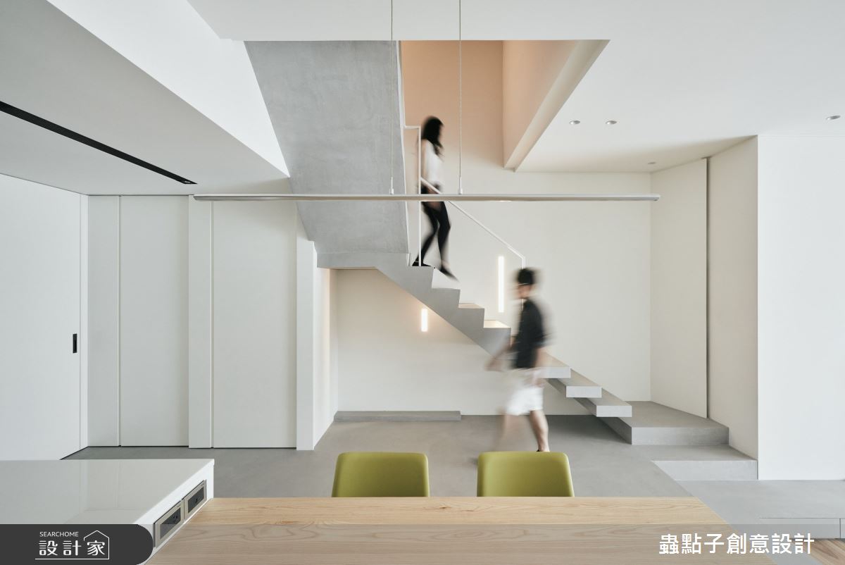 50坪老屋(16~30年)＿北歐風餐廳樓梯案例圖片＿蟲點子創意設計＿蟲點子_77之22