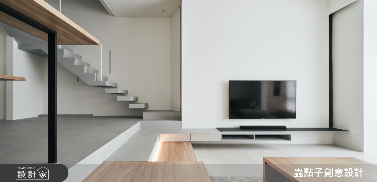 50坪老屋(16~30年)＿北歐風客廳樓梯案例圖片＿蟲點子創意設計＿蟲點子_77之12