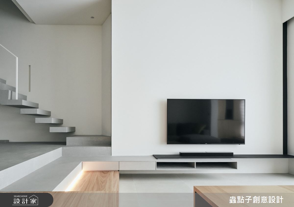 50坪老屋(16~30年)＿北歐風客廳樓梯案例圖片＿蟲點子創意設計＿蟲點子_77之13
