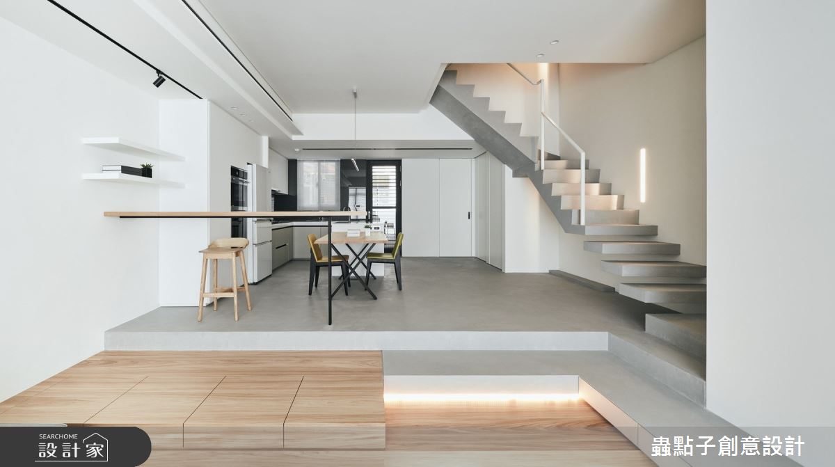 50坪老屋(16~30年)＿北歐風餐廳樓梯案例圖片＿蟲點子創意設計＿蟲點子_77之9