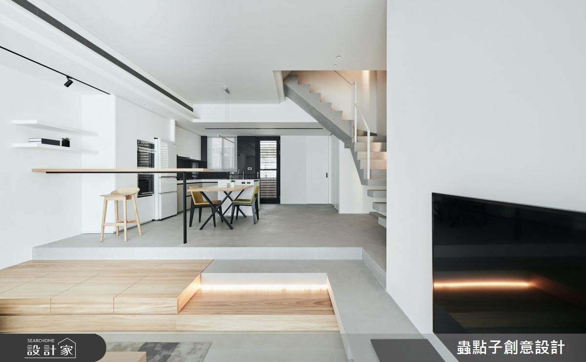50坪老屋(16~30年)＿北歐風餐廳樓梯案例圖片＿蟲點子創意設計＿蟲點子_77之8