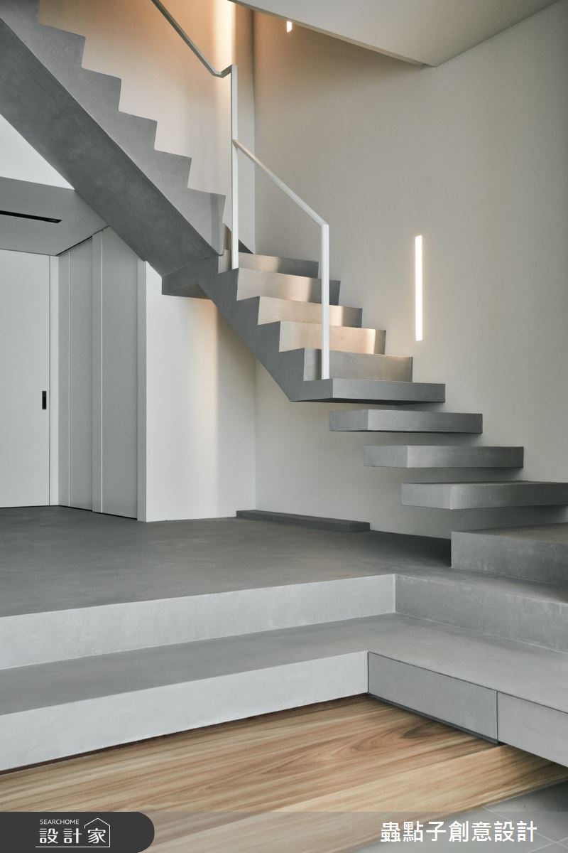 50坪老屋(16~30年)＿北歐風樓梯案例圖片＿蟲點子創意設計＿蟲點子_77之24