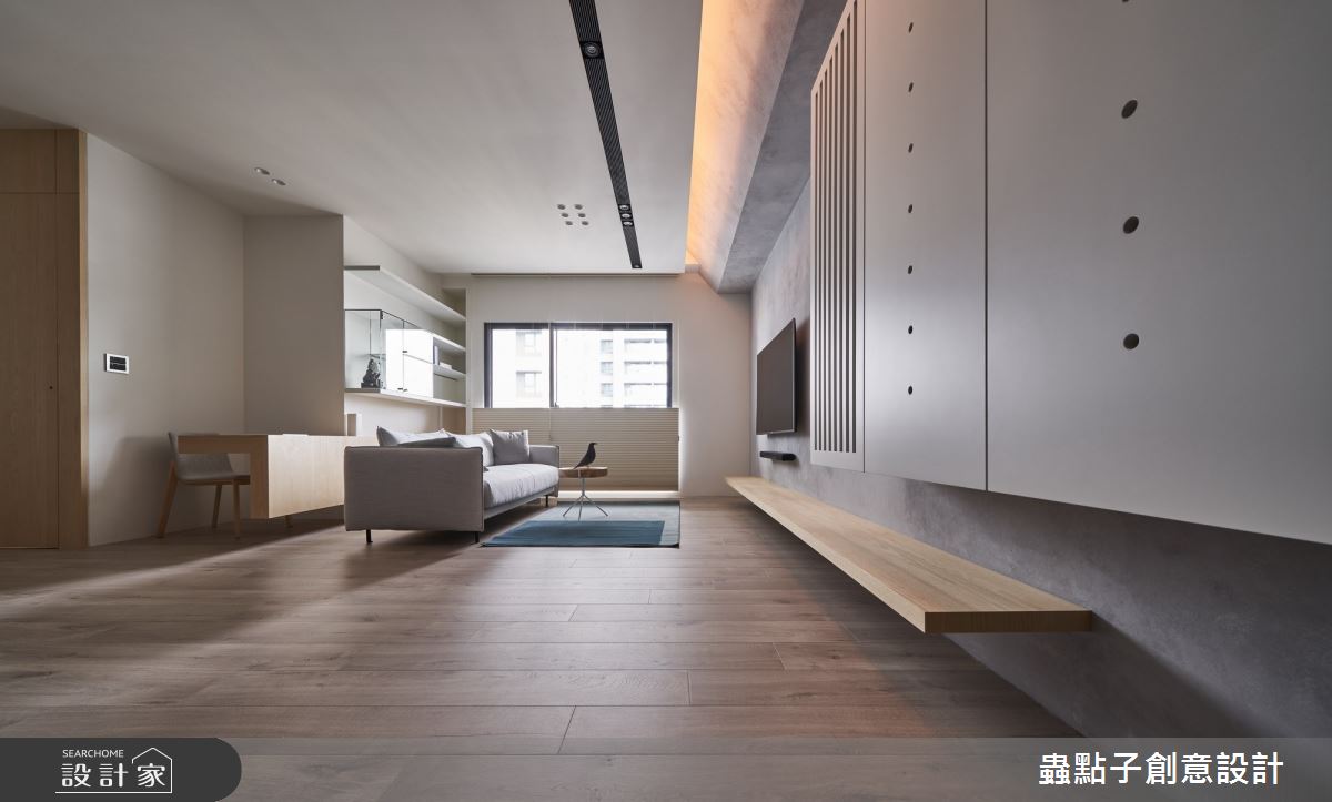 30坪新成屋(5年以下)＿簡約風客廳案例圖片＿蟲點子創意設計＿蟲點子_79之2