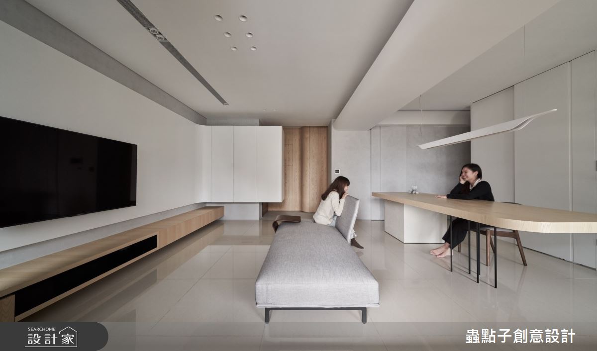 32坪新成屋(5年以下)＿簡約風客廳案例圖片＿蟲點子創意設計＿蟲點子_82之12